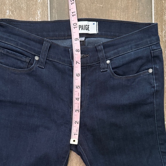 PAIGE Verdungo Ultra Skinny Dark Blue Jeans - Picture 9 of 10